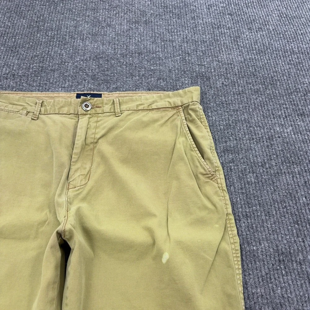 American Eagle Shorts Men 36 Khaki Cotton Spandex Prep Chino Casual Summer Style